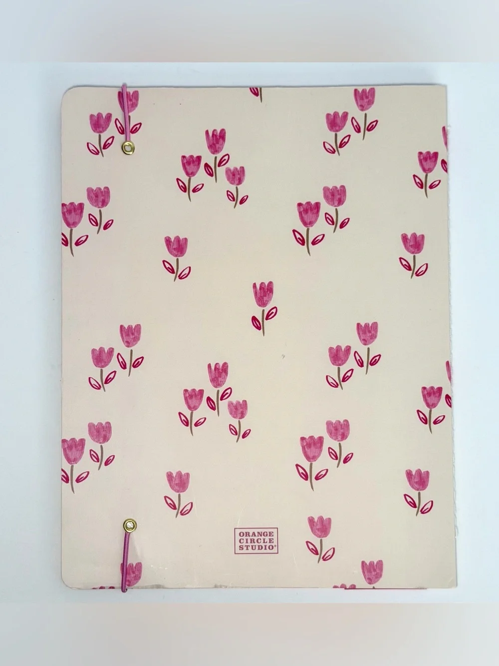 2026-2027 Weekly Monthly 17-month Planner - Orange Circle Studio (Pink Tulips)